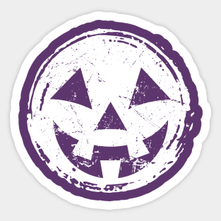 Jack O Lantern Pumpkin Face Sticker